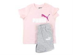 Puma t-shirt and shorts minicats chalk pink